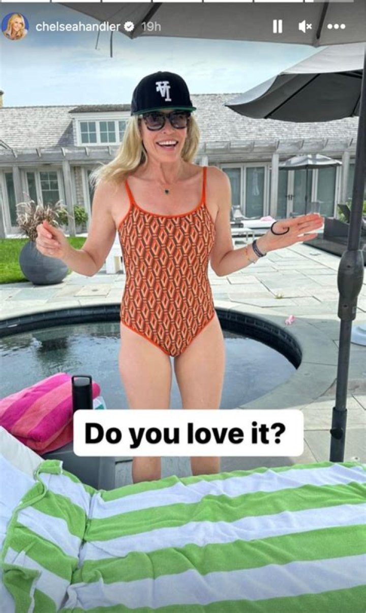 Chelsea Handler in Bathing Suit Says "This One's For You" — Celebwell