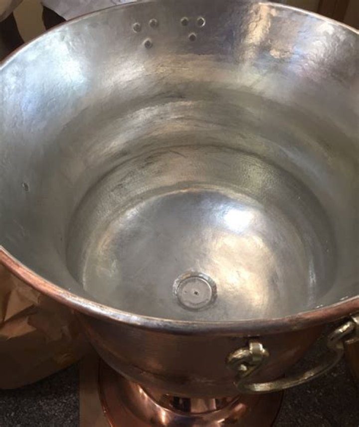 Orthodox Baptismal Font - Hammered Copper
